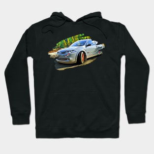 Renault Megane R26 Action Art Print Hoodie